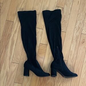 Elegant Black over the Knee-High Women's Boots size 10